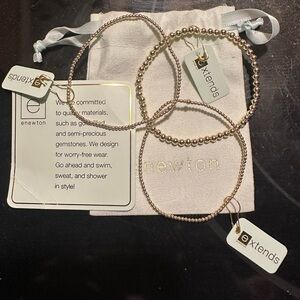Newton Gold Beaded Bracelets Set